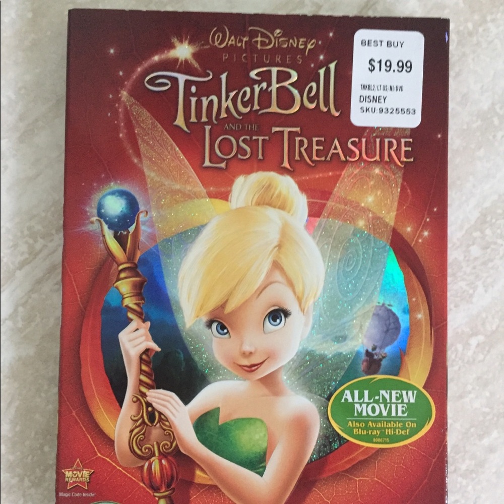 Disney DVD Tinker Bell Lost Treasure